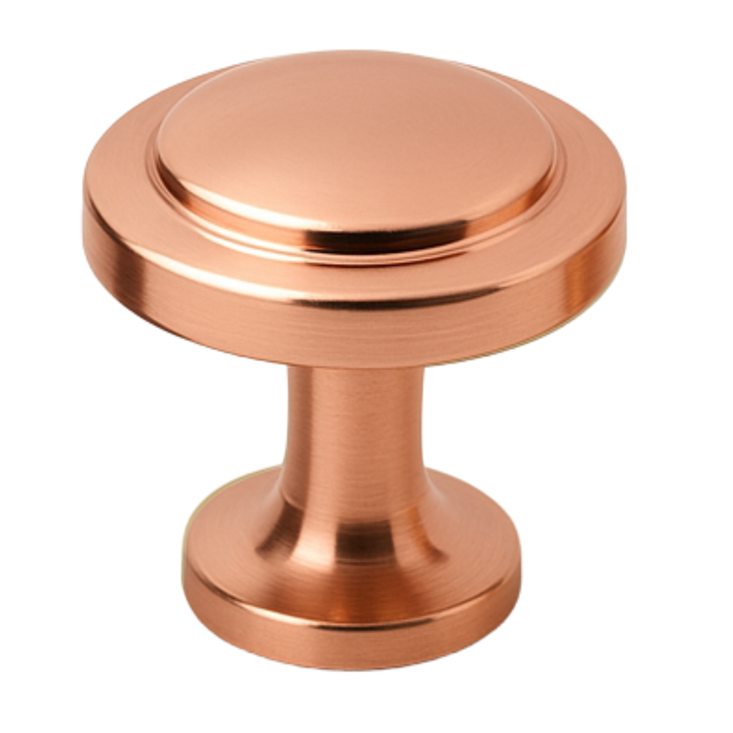 Furniture knob rose gold round