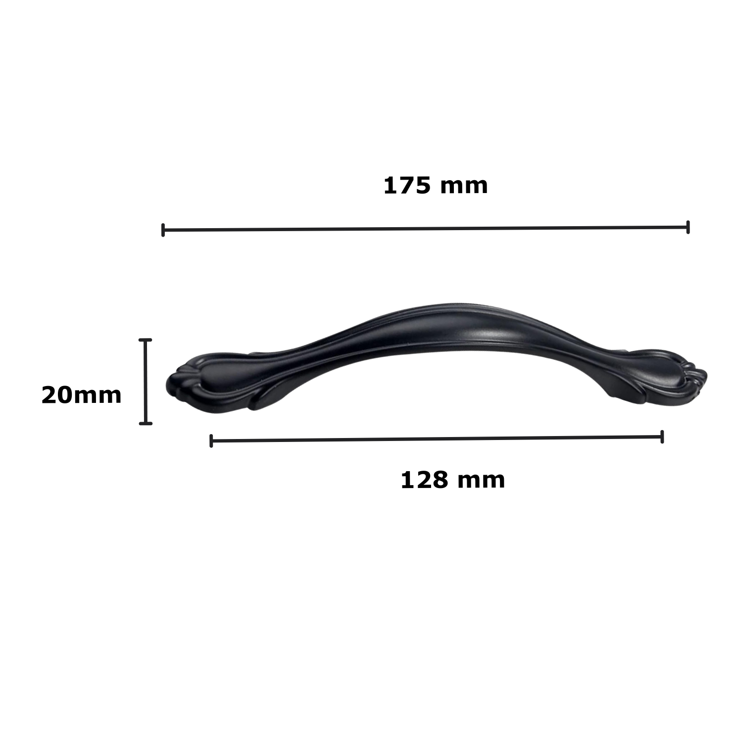 Handle Classic 128 MM Black