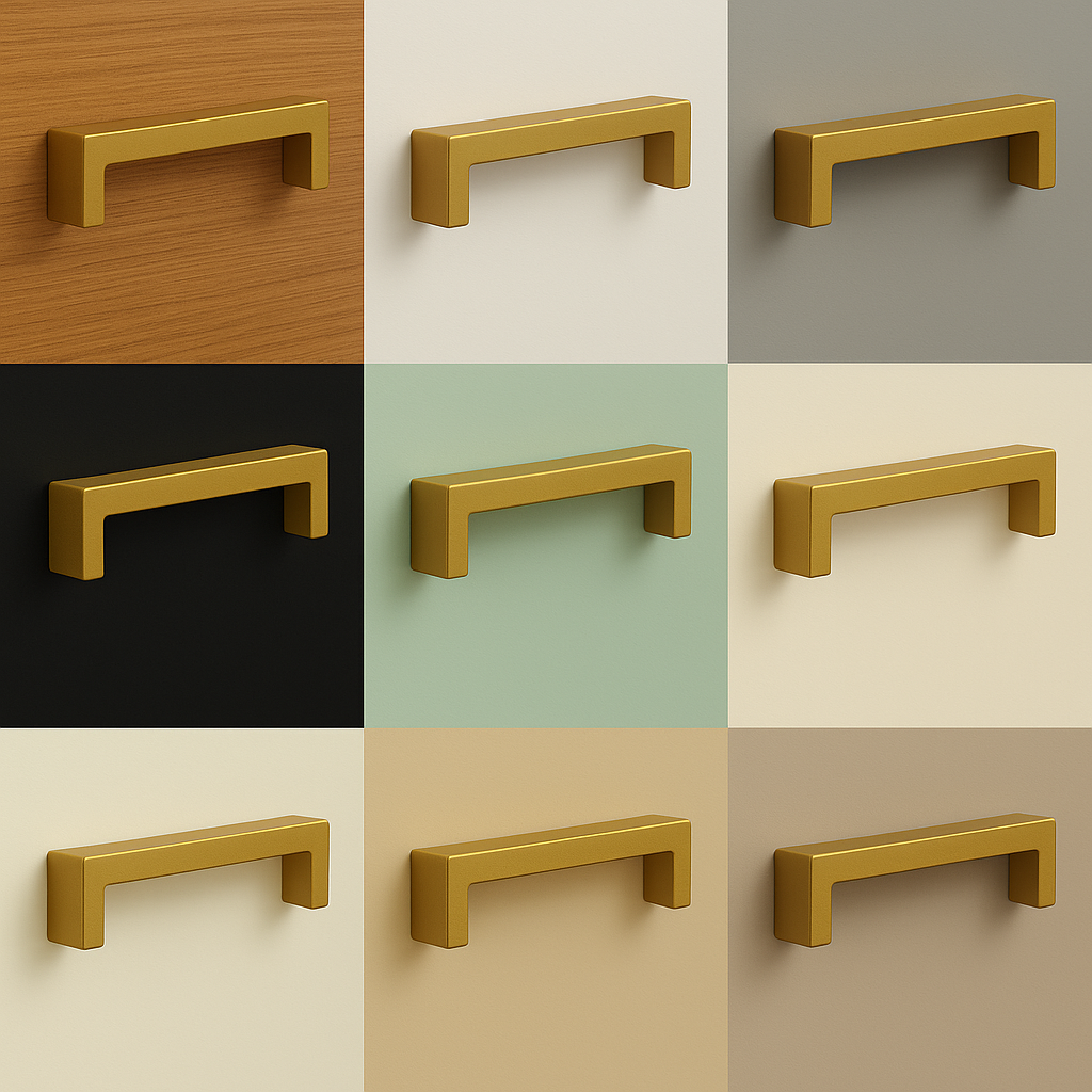 Handgreep Atlanta 96 mm RVS Goud