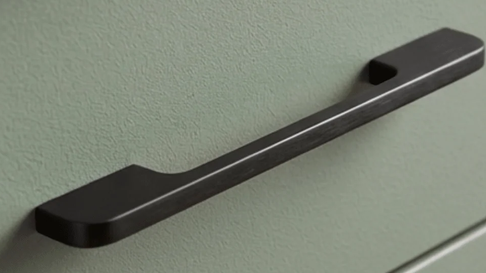 10x Griff 128 mm/160 mm Aluminium Schwarz – Seattle
