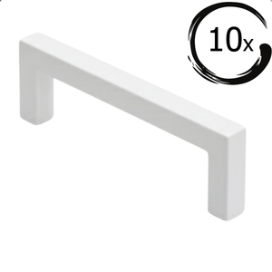 10X Handgreep Dallas 160 mm RVS Wit