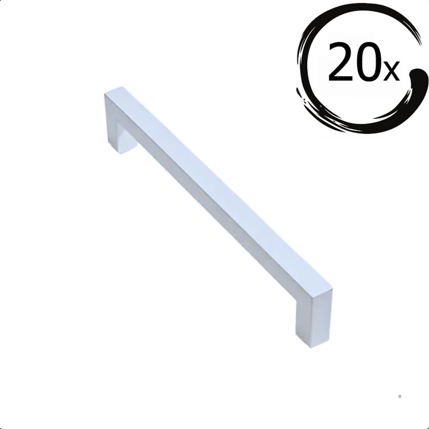 20X Handgreep Twig 128mm Wit