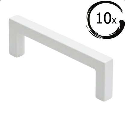 10X Handgreep Dallas 224 mm RVS Wit