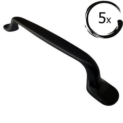 5X Handgreep Amarillo 128 mm Zwart