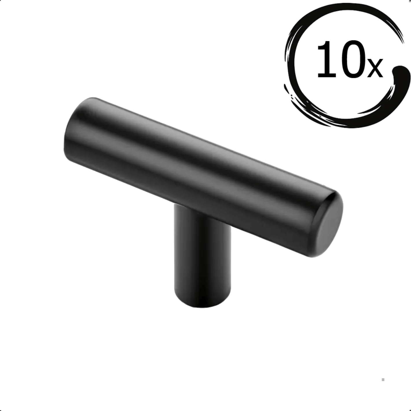 10X Deurknop Mesa zwart