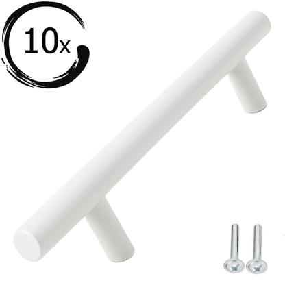 10X Handle Denver 128 mm Stainless Steel White