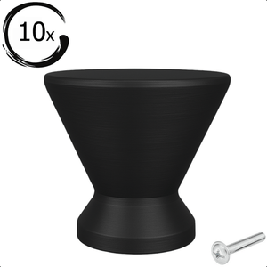 10X Deurknop 25mm Zwart – Dover - BY MJM - GMJ78-10