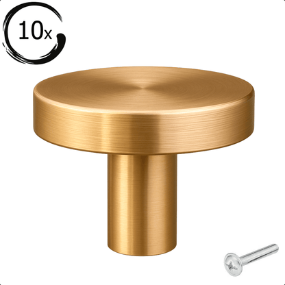 10X Deurknop 30mm Goud – Harbor - BY MJM - GMJ79-10