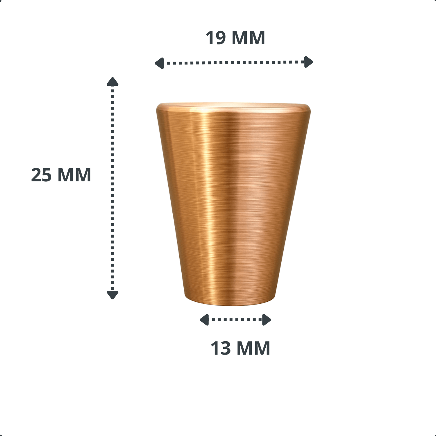 10X Deurknop / Meubelknop Akron Goud - BY MJM - GMJ71-10