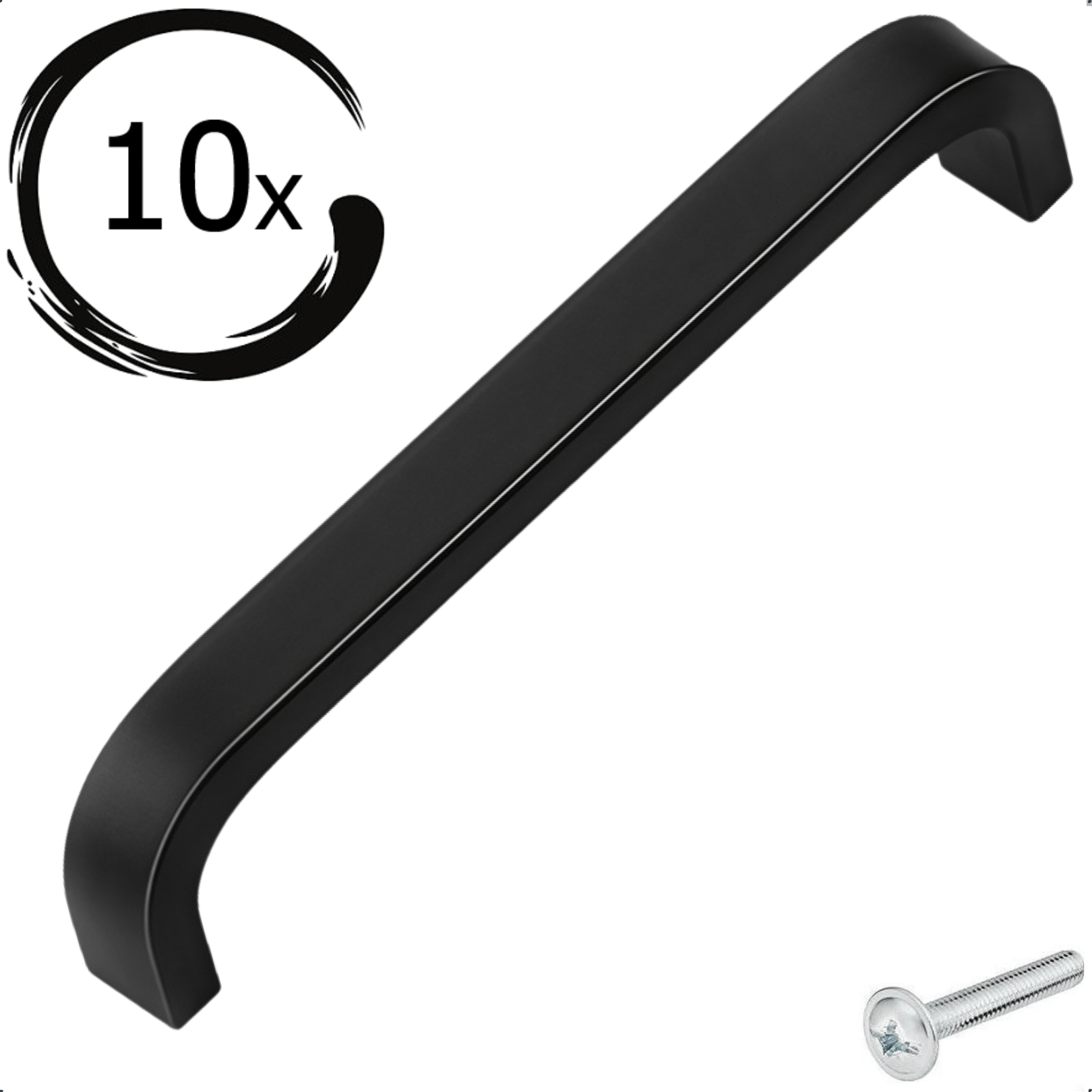 10X Handgreep 128mm Aluminium Zwart – York - BY MJM - GMJ108-10