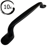 10X Handgreep 128mm Zwart – Amarillo - BY MJM - GMJ44`-10