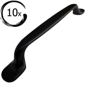 10X Handgreep 128mm Zwart – Amarillo - BY MJM - GMJ44`-10