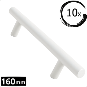 10X Handgreep 160mm RVS Wit – Denver - BY MJM - GMJ57-10