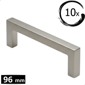 10X Handgreep 96mm RVS – Dallas - BY MJM - GMJ87-10