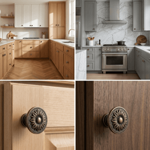 10X Meubelknop 31mm Brons – Orleans - BY MJM - GMJ96-10