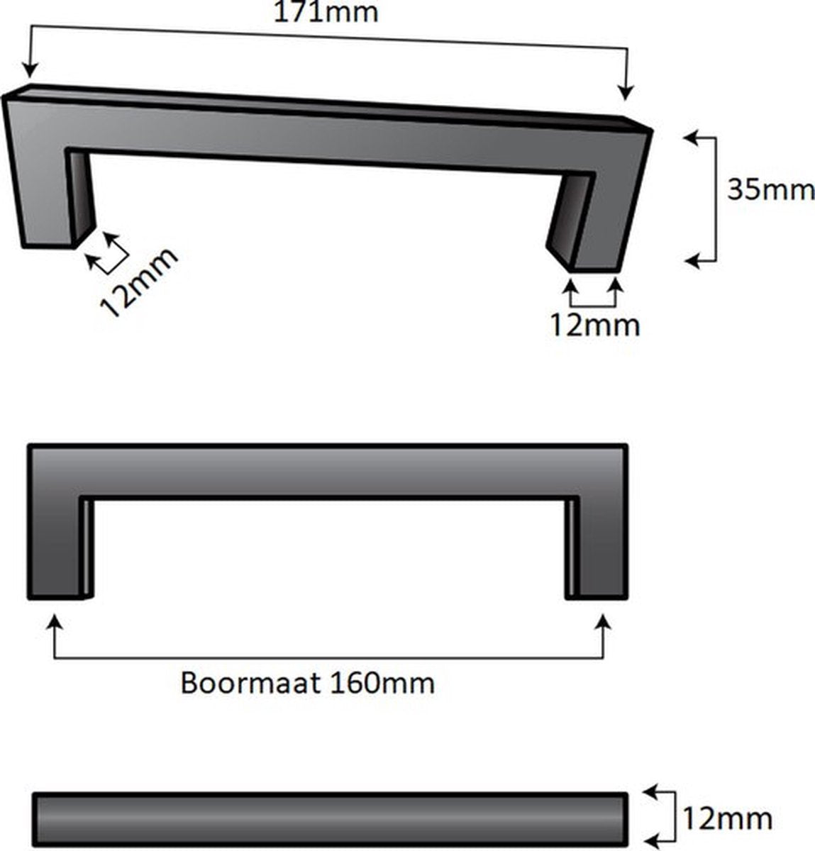 Dallas 160 mm Edelstahl Gold