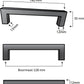 Handle Gold 128 mm Modern