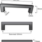 Handle Black 192 mm Modern
