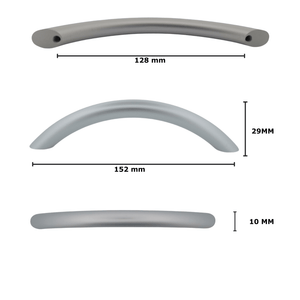 5X Handgreep Chicago 128 mm Aluminium
