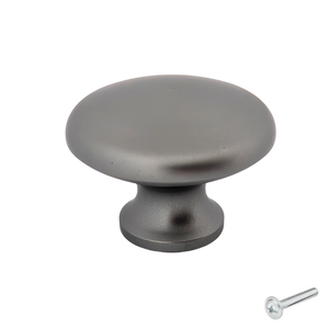 20x Door Knob Macon 27 mm Gray