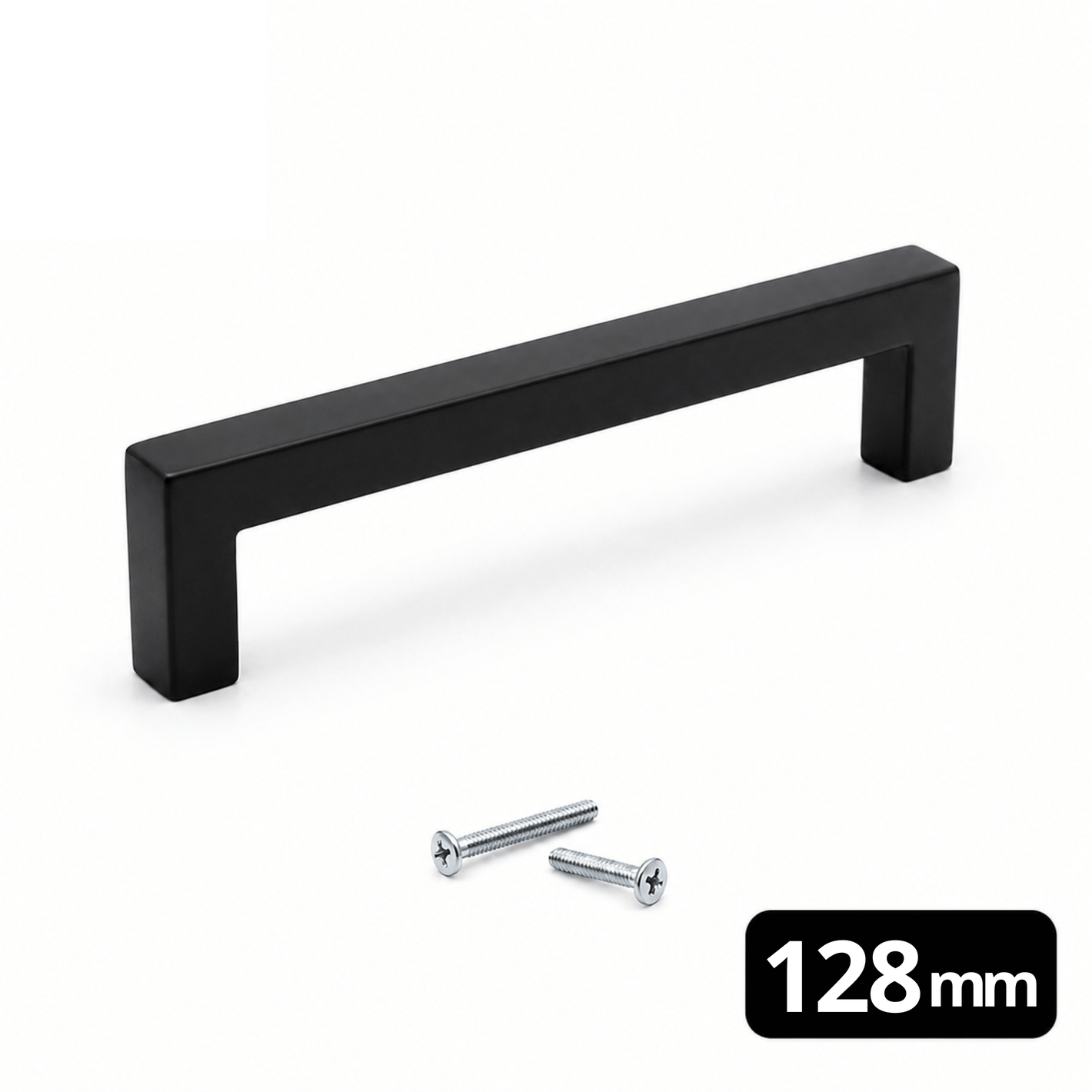 Handle 128mm Stainless Steel Black – Dallas