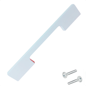 10X Griff Seattle 128 mm Aluminium Weiß