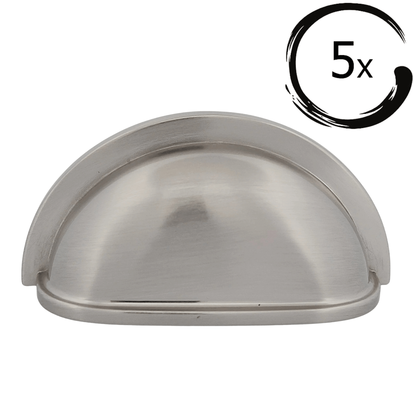 5X Komgreep Columbia 76 mm Geborsteld Nikkel