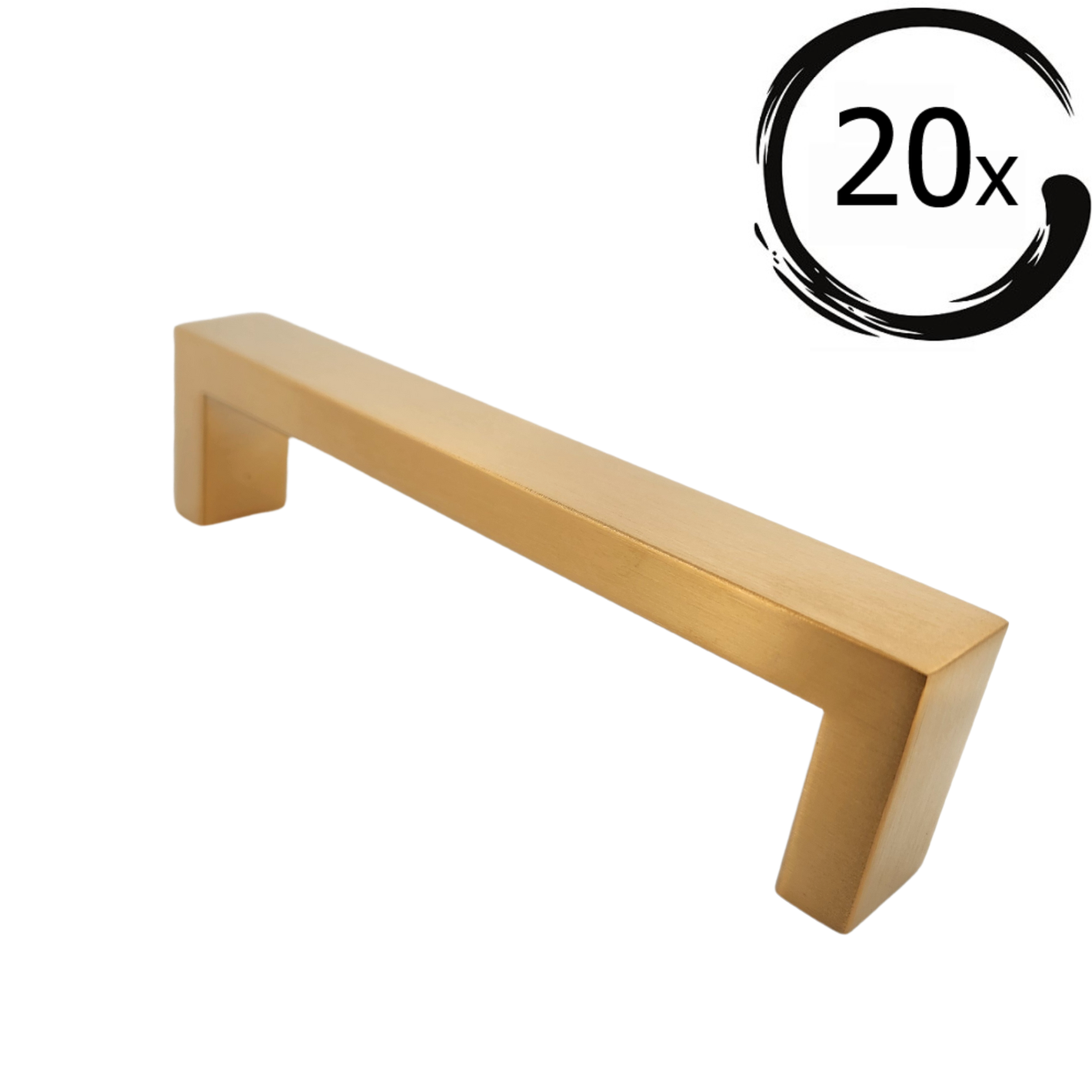 20X Handgreep Atlanta 96 mm RVS Goud