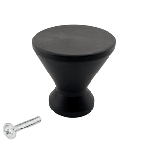 20X Deurknop 25mm Zwart – Dover - BY MJM - GMJ78-20