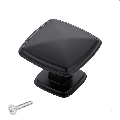 20X Deurknop 31mm Aluminium Zwart – Texas - BY MJM - GMJ106-20