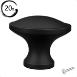 20X Deurknop 32mm Zwart – Rapid - BY MJM - GMJ93-20