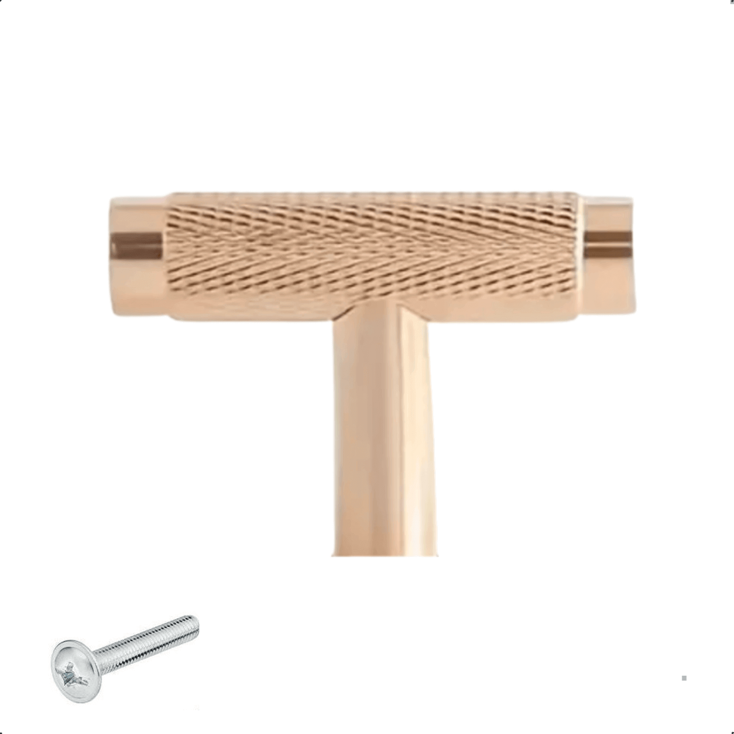 20X Deurknop T - greep 50mm Aluminium Goud – Waco - BY MJM - GMJ104-20