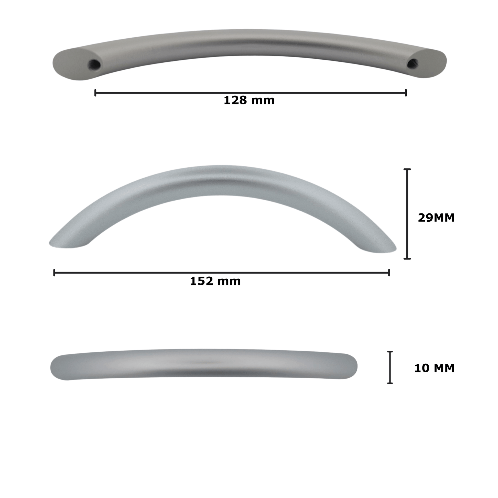 20X Handgreep 128mm Aluminium Mat – Chicago - BY MJM - GMJ20-20
