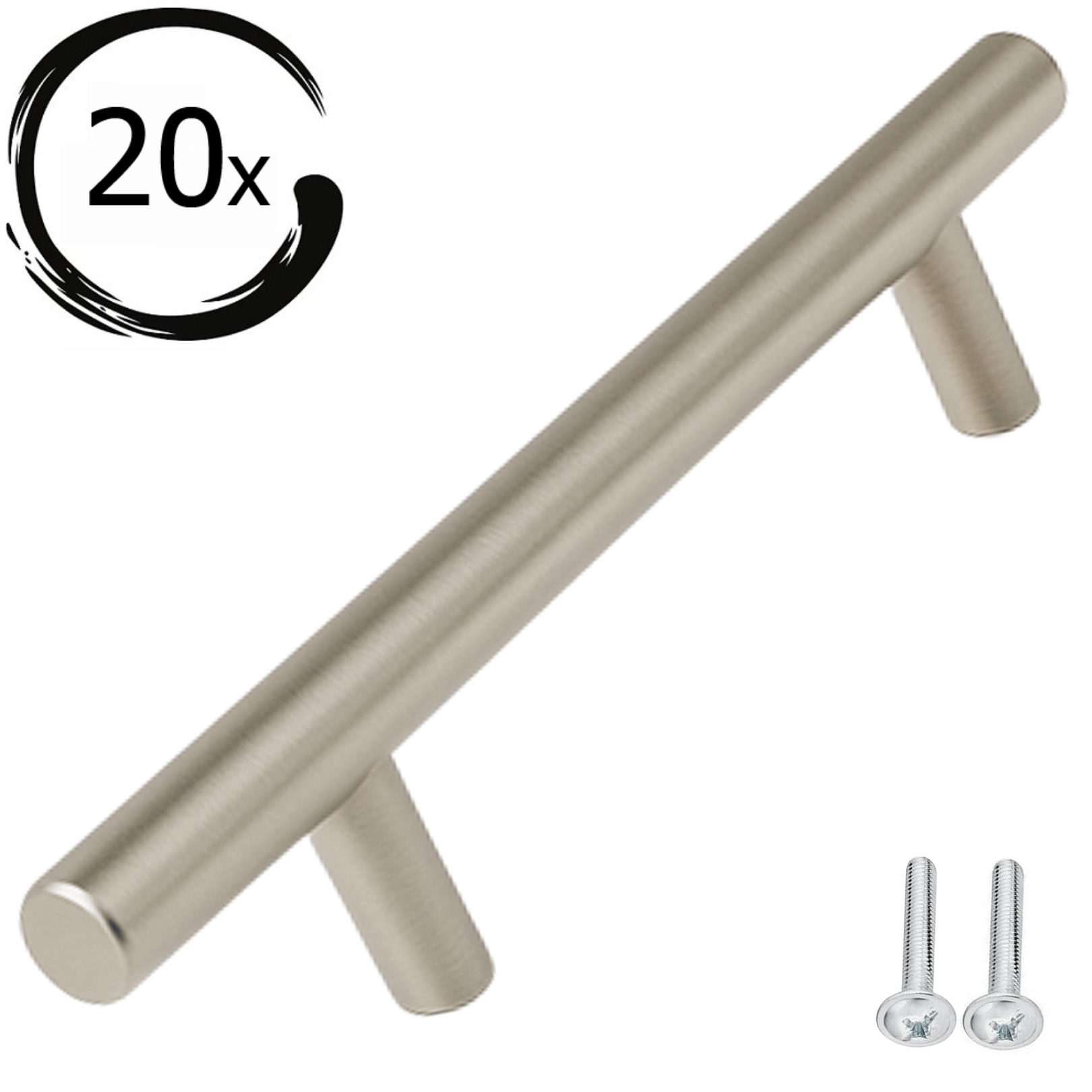 20X Handgreep 128mm RVS – Denver - BY MJM - GMJ45-20