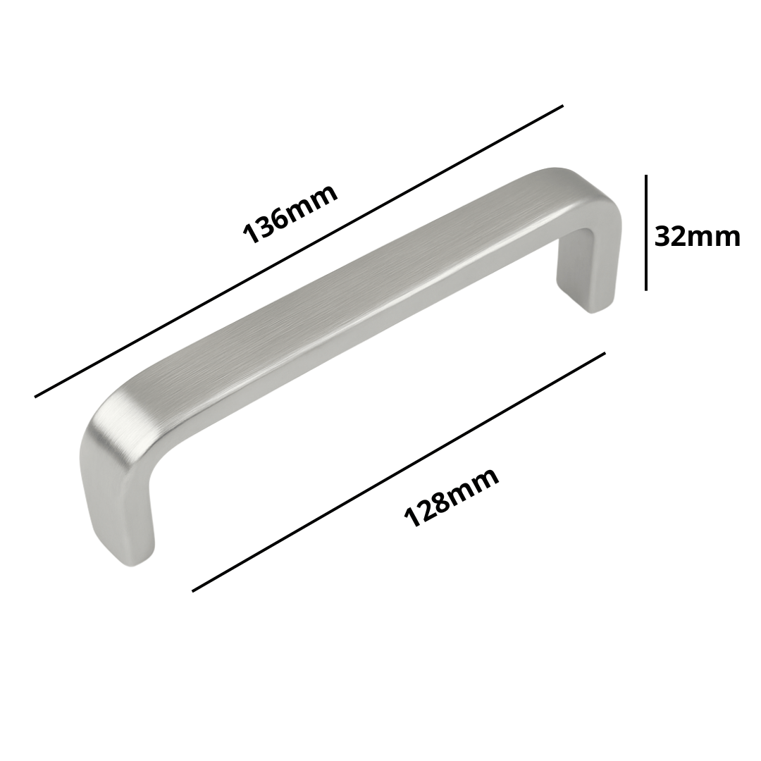 20X Handgreep 128mm RVS – Tampa - BY MJM - GMJ19-20