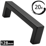 20X Handgreep 128mm RVS Zwart – Atlanta - BY MJM - GMJ05-20