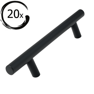 20X Handgreep 128mm RVS Zwart – Denver - BY MJM - GMJ06-20