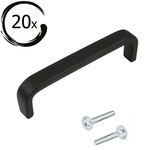 20X Handgreep 128mm RVS Zwart – Tampa - BY MJM - GMJ18-20