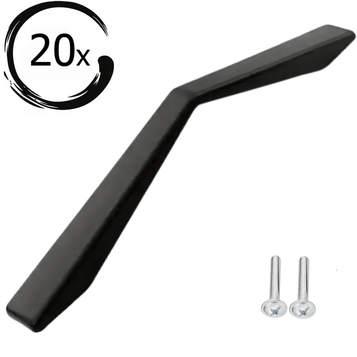 20X Handgreep 128mm Zwart – Ocean - BY MJM - GMJ119-20