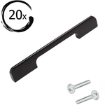 20X Handgreep 160mm Aluminium Zwart – Seattle - BY MJM - GMJ16-20