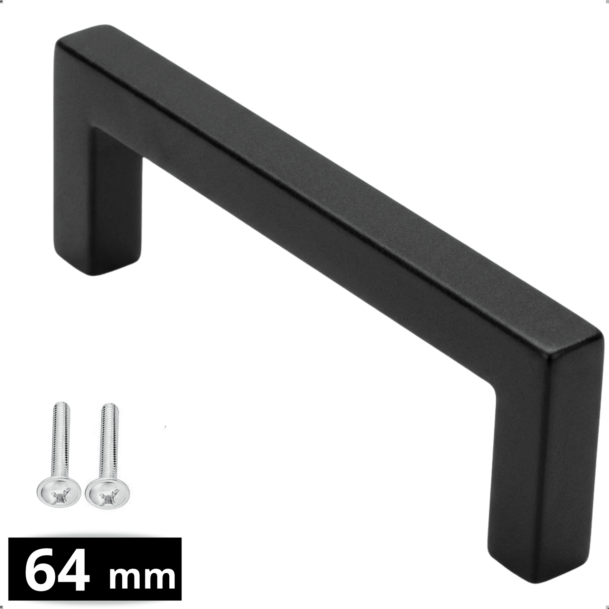 20X Handgreep 64mm RVS Zwart – Dallas - BY MJM - GMJ130-20