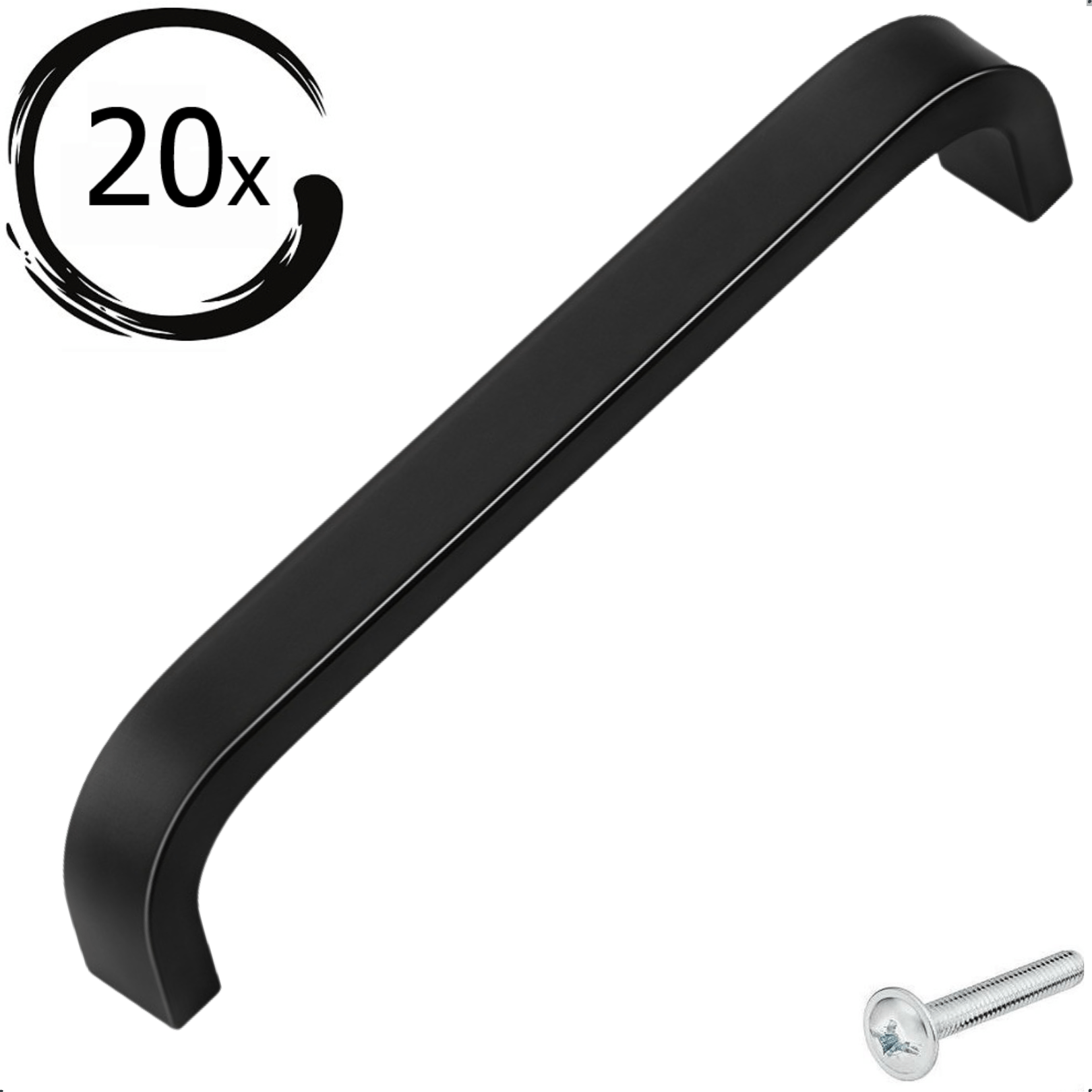 20X Handgreep 96mm Aluminium Zwart – York - BY MJM - GMJ107-20