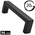 20X Handgreep 96mm RVS Zwart – Atlanta - BY MJM - GMJ55-20