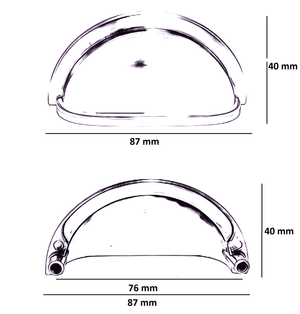 20X Komgreep 76mm Geborsteld Nikkel – Columbia - BY MJM - GMJ80-20