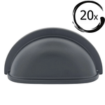 20X Komgreep 76mm Zwart – Columbia - BY MJM - GMJ83-20