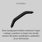 Handle Modern black matt 128 MM