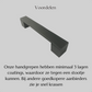 Handle Black 128 mm Modern