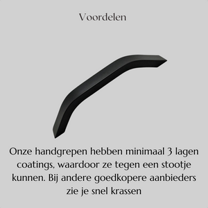 Handle Modern black matt 160 MM