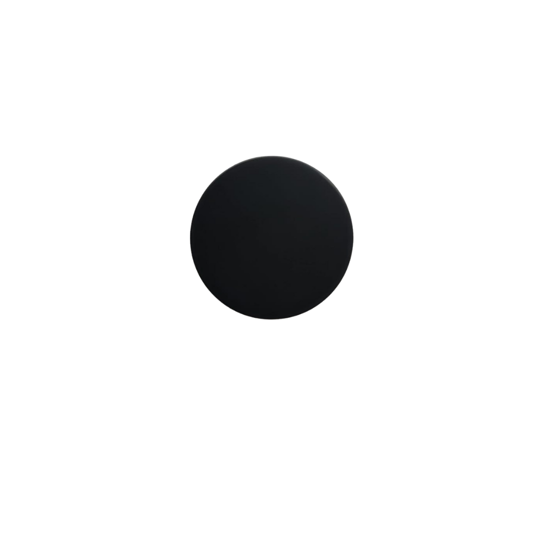 Kreis 40 mm Knopf rund schwarz
