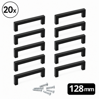 20X Handle Dallas 128 mm – Stainless Steel Black